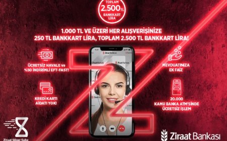 Ziraat Mobil’den Müşteri Olun, 2.500 TL Bankkart Lira Kazanmanın Keyfini Çıkarın!